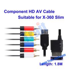 Component HD AV Cable, Suitable for XBOX 360 Slim (Length: 1.8M)