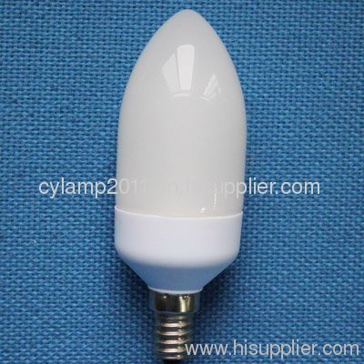 dimmable candle CFL bulb 3W