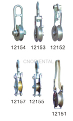 hand operated line rope lifting pulley block