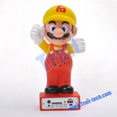 Classic Cartoon-shaped Portable Music Speaker with FM Radio