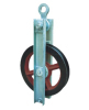 High speed re-directional turning pulley block