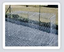 Galvanized gabion mesh box