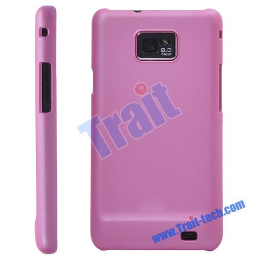 Pink Rubberized Hard Case Cover for Samsung Galaxy S2 II I9100