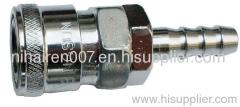 Hose barb quick coupler