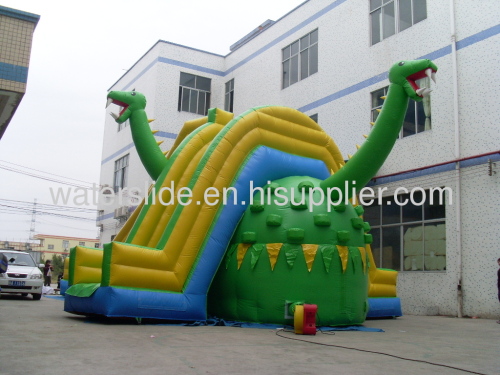 Dino biggest inflatable slide