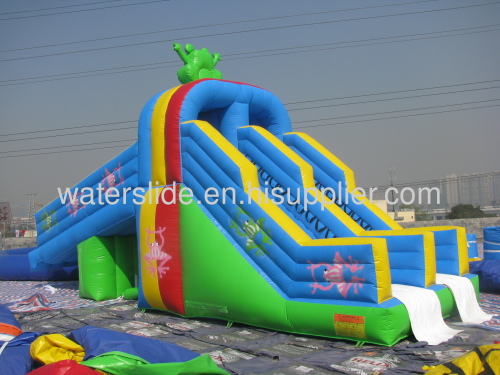Inflatable pool slides
