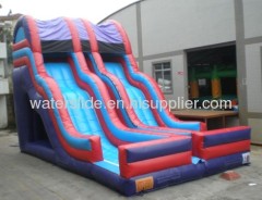 Double lanes water slide inflatable parks