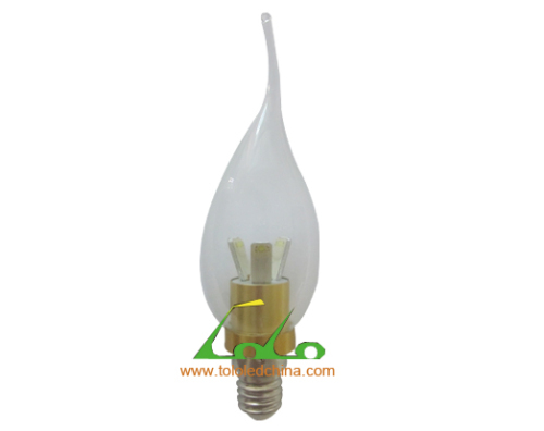 Newest Dimmable 4W led candle light with CE ROHS