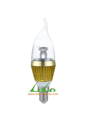 2011 hot sale 3W led candle bulb with E14 holder