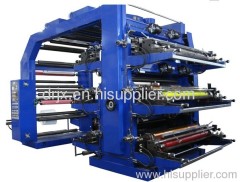 high speed six colors nonwoven fabric flexo printing machine
