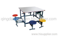 fireproofing round seat dinning table