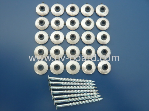 Roofing nails with washers