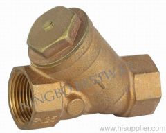 Bronze Y-strainer Check Valve