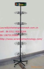 mesh wire display metal shelf