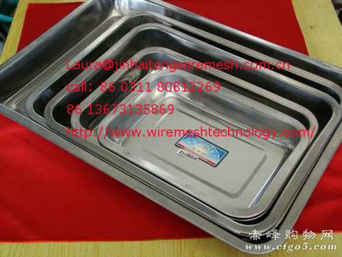 stainless steel medical square tray