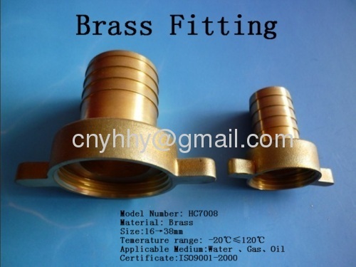 Brass pipe fitting