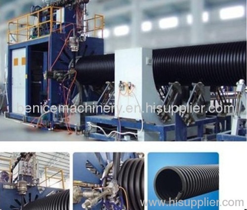 PE double wall corrugated pipe extrusion machine