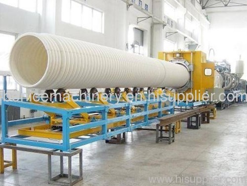 PE double wall corrugated pipe production equipment