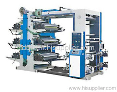 Six Colors Plastic Film Flexo Printing Machine