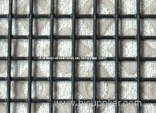 black welded wire mesh panels