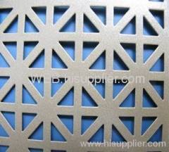 triangle opening perforated mesh