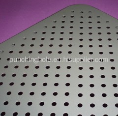 Plain steel perforated metal