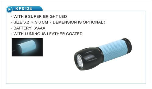 9 led bowling flashlight