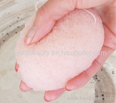 100% Face-wash konjac sponge(pink round, white heart, gree tea round, charcoal round, white rectangle)