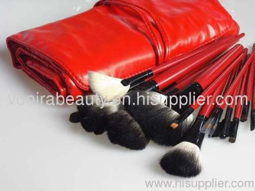 22pcs Red makeup Brush set