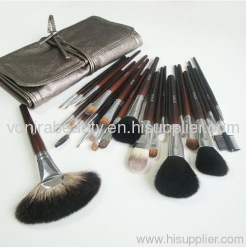 26Pcs Wool Marten Hair Cosmetic Brush Set With Case