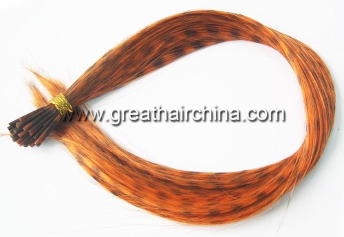 Orange Color Feathair Extension