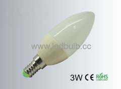 3W C37 retrofit led ceramic candle light