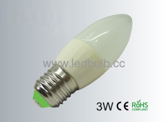 3W C37 retrofit led ceramic candle light