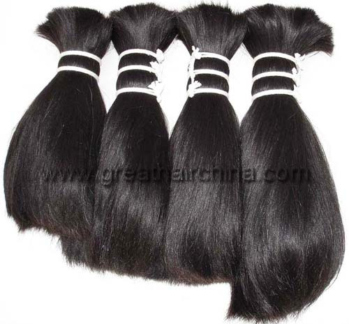 Double Drawn Virgin Natural Hair Bulk