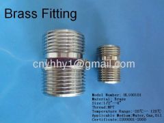 Brass pipe fitting