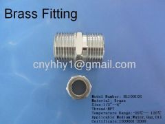 Brass pipe fitting