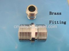 Brass pipe fitting