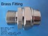 Brass union pipe fitting