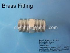 Brass pipe fitting