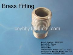 Brass pipe fitting