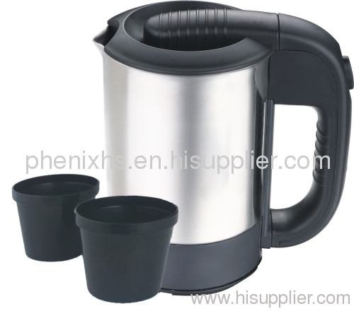 Stainless steel electric travel kettle