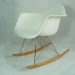 Eames molded plastic armchair-Rocker chair