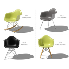 Eames molded plastic armchair-Rocker chair