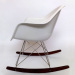 Eames molded plastic armchair-Rocker chair