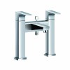 Two-handle deck bath/shower mixer bath foucet