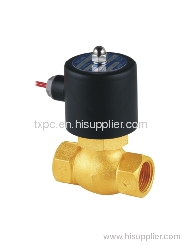 High pressure steam solenoid valve