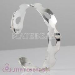 Sterling silver 15mm friendship stackable bangle bracelet