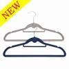 velvet men hanger with indent position & tie bar and hook