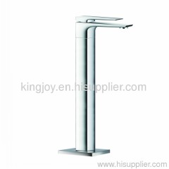 Single lever basin mixer floor mounted basin foucet