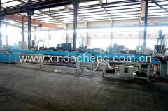 PE dirp irrigation pipe with round dripper production line